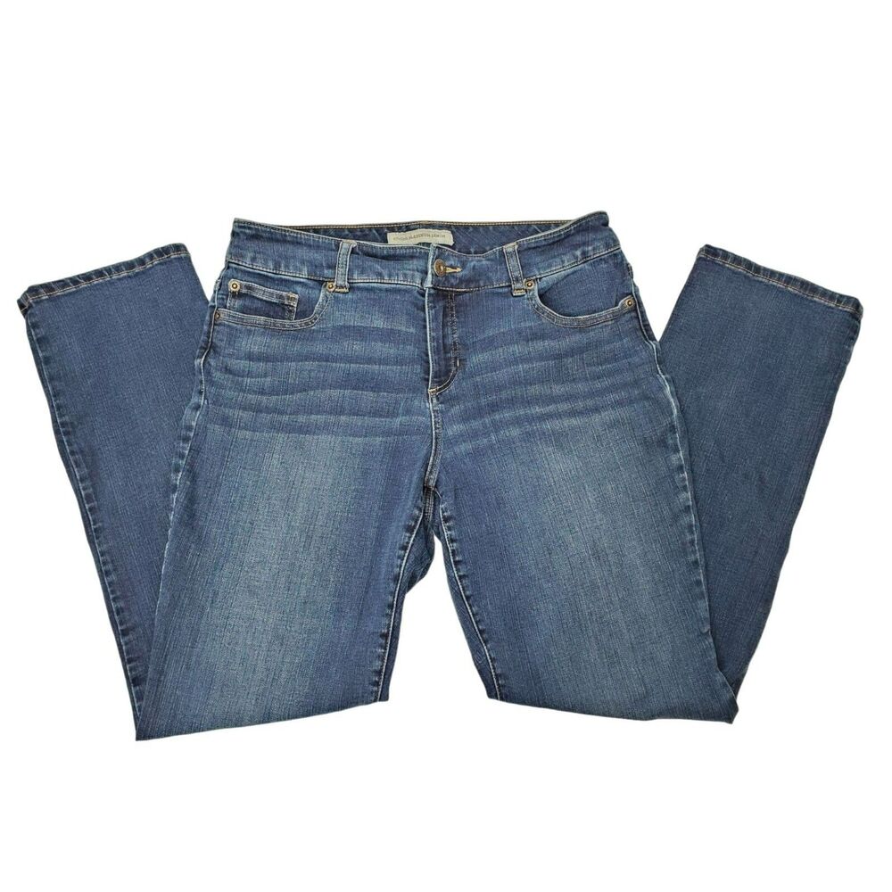 Chico's Platinum Denim Womens 1.5 Short Blue Jeans‎ 32x30